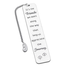Load image into Gallery viewer, Friend Birthday Gifts for Women Friend Bookmark Book Lovers Gifts Going Away Gifts for Friends Bestie Long Distance Friendship Gifts Best Friend Christmas Gift Graduation Retirement Gifts for Men