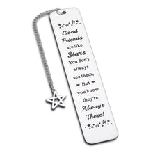 Load image into Gallery viewer, Friendship Gifts for Women Friends Bookmarks for Book Lovers Galentines Day Gifts for Friends Long Distance Friendship Gifts Bestie Best Friend Birthday Gifts for Women Her Girl BFF Holiday Leaving