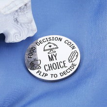 Load image into Gallery viewer, Funny Destiny Flip Coin Gift for Men Women Valentines Day Gifts for Husband Wife Anniversary Birthday Gifts for Boyfriend Girlfriend Food Decision Coin Wedding Couple Gifts for Newlyweds Bride to Be