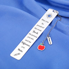 Load image into Gallery viewer, Teacher Appreciation Gifts Bookmarks for Book Lovers Valentines Day Gifts for Teachers Thank You Gifts End of The Year Teacher Gifts Teacher Retirement Gifts for Women Best Teacher Gifts from Student