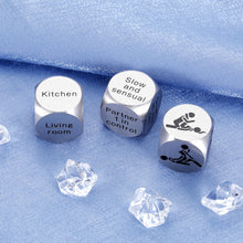 Load image into Gallery viewer, 3 PCS Love Decision Dice Husband Stocking Stuffers for Wife Girlfriend Boyfriend Birthday Gift Date Night Ideas House Warming Gifts New Home Couple Valentines Wedding Engagement Gift for Women Men