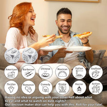 Load image into Gallery viewer, 2 Pcs Dice Valentines Day Gifts for Boyfriend Girlfriend Wife Husband Birthday Gift Steel Gifts Anniversary Engagement Gifts for Couples Him Her Valentines Gifts for Women Men Christmas Date Night