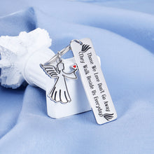Load image into Gallery viewer, Mom Dad Memorial Gift Sympathy Keychain In Memory of Grandpa Grandma for Grieving Friends Loss Loved One Step Father Mother Baby Son Daughter in Law Those We Love Don’t Go Away Funeral Remembrance