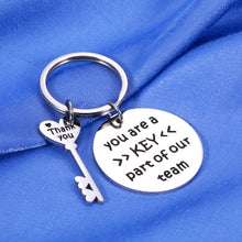 Load image into Gallery viewer, Employee Appreciation Gifts for Coworker Thank You Gifts Keychain Best Gifts for Male Boss Lady Retirement Gifts for Women Men Leaving Job Gifts for Office Friends Farewell Goodbye Gift Team Gifts