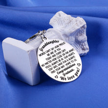 Load image into Gallery viewer, Graduation Gifts for Granddaughter Senior 2022 Keychain Graduate Gift for Grand Kids from Grandma Grandpa Grandparents to Grand Daughter Grad Presents for Her High School College Graduating Gifts