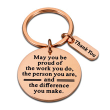 Load image into Gallery viewer, Christmas Gifts for Coworkers Motivational Team Gifts for Employee Appreciation Gifts Thank You Keychain for Boss Day Gifts Holiday Gifts for Coworkers Leaving Gifts for Women Nurse Teacher Retirement