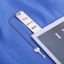 Load image into Gallery viewer, Thank You Gifts for Coworkers Bookmark for Women Men Employee Appreciation Gifts for Boss Leader Manger Farewell Mentor You are A Key Part of Our Team Gifts for Staff Coach Teacher Retirement Gifts