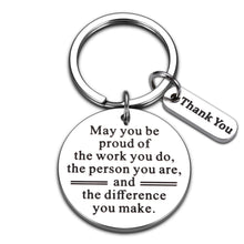 Load image into Gallery viewer, Coworker Leaving Gifts for Women Employee Thank You Gifts Inspirational Keychain for Men Colleague Team Appreciation Present from Boss Leaving Retirement Farewell May You be Proud of The Work You Do