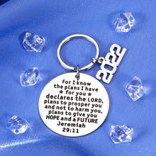 Load image into Gallery viewer, College Graduation Gifts for Her Him Bible Verse Inspirational Keychain High School Senior 2022 Graduates Gifts for Daughter Son Medical Nursing Students Graduation Gifts for Best Friends Teenagers