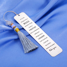 Load image into Gallery viewer, Thank You Gifts for Boss Male Bookmark for Mentor Leader Boss Lady Gifts for Women Men Boss Day Gifts for Supervisor Manager Birthday Present Retirement Goodbye Farewell Employee Appreciation Gifts