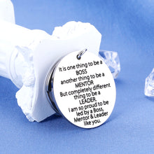 Load image into Gallery viewer, Bosses Day Gift Appreciation Keychains for Mentor Leader Leaving Going Away Supervisor Birthday Colleague Coworker Friends Goodbye Farewell Boss Lady Women Men Thank You Retirement Key Chain Gifts