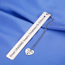 Load image into Gallery viewer, Boss Day Gifts for Men Leaders Bookmark Boss Lady Gifts for Women Mentor Supervisor PM New Boss Gifts for Birthday New Job Promotion Present from Coworkers Retirement Gifts Farewell Holiday Gifts