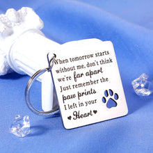 Load image into Gallery viewer, Pet Memorial Gifts Dog Cat Sympathy Gift Christmas Pawprint Key Chain Dog Memorial Gifts for Dog Dad Mom Pet Loss Gifts for Cat Lover Cat Remembrance Bereavement Gifts for Pet Owner Kids Women Men