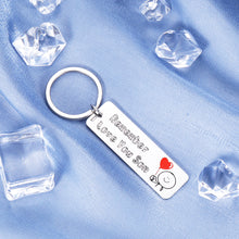 Load image into Gallery viewer, Son Keychain Gift for Boys Him from Mom Dad Remember I Love You Birthday Thanksgiving Christmas Graduation Back to School Wedding Present for Children Kid Teenage