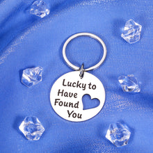 Load image into Gallery viewer, Keychain for Boyfriend Gifts from Girlfriend Valentines Day Gifts for Him Her Couples Gifts for Husband and Wife Christmas Gift Ideas for Women Birthday Gifts for Men Hubby Wifey Gifts Anniversary