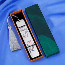 Load image into Gallery viewer, Boss Lady Gifts for Women Boss Gifts for Men Unicorn Bookmark Funny Stocking Stuffers for Mentor Manager Supervisor from Coworker Christmas Gifts for Boss Going Away Leaving Retirement Farewell