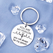 Load image into Gallery viewer, Best Friend Keychain Gift for BFF Sister Besties Teen Girl Women Friendship on Birthday Graduation Christmas You Are My Person Couple Key Charm for Lover Girlfriend Wife