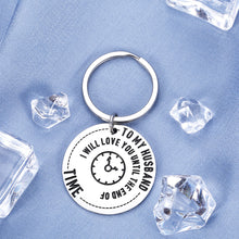 Load image into Gallery viewer, to My Husband Gift Romantic Keychain for Him Men Hubby Fiancé Dad Boyfriend Bf from Her Women Fiancée Wife Girlfriend Gf Birthday Thanksgiving Anniversary Valentines Xmas Wedding Christmas Day