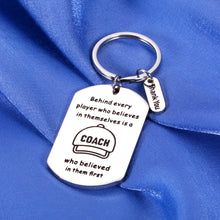 Load image into Gallery viewer, Coach Thank You Gift Baseball Basketball Coach Gifts Running Keychain Sports Cross Country Coach Gifts Football Softball Soccer Volleyball Gifts for Coaches Appreciation Gifts for Teacher Retirement