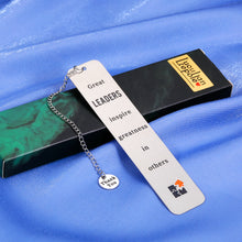 Load image into Gallery viewer, Great Leaders Gift for Bosses Day Bookmark Boss Lady Gifts for Women Mentor Supervisor PM Boss Gifts for Birthday New Job Promotion Present from Coworker Retirement Farewell Holiday Gift