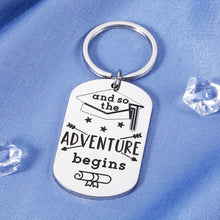Load image into Gallery viewer, Grad Gift for Her Him 2021 Inspirational Keychain for Boys Girls Women Men Senior High School College Grad Sister for Son Daughter Niece from Mom Dad Aunt for Nurse Student Best Friend PHD
