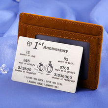 Load image into Gallery viewer, Anniversary Gifss for Him Valentines Card for Husband from Best Girlfriend Gifts for Fiance Fiancee Boyfriend Wedding Gifts for Couple Groom Bride I Love You Note for Wife Her Birthday