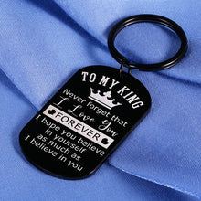 Load image into Gallery viewer, Anniversary Gifts for Husband from Wife Keychain for Boyfriend Gifts from Girlfriend Birthday Gifts for Men Wedding Engagement Gifts for Couples Newlywed Women Her Fiancé Gifts for Him