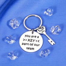 Load image into Gallery viewer, Employee Appreciation Gifts for Coworker Thank You Gifts Keychain Best Gifts for Male Boss Lady Retirement Gifts for Women Men Leaving Job Gifts for Office Friends Farewell Goodbye Gift Team Gifts