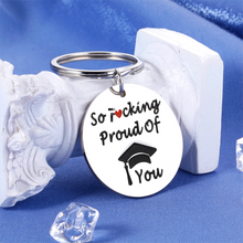 Load image into Gallery viewer, Funny Graduation Gifts for Her Him Class of 2023 Keychain High School College Grad Gifts for Senior Women Men Best Friends Masters Student Graduate Gifts for Son Daughter from Mom Dad Christmas Gifts