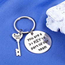 Load image into Gallery viewer, Employee Appreciation Gifts for Coworker Thank You Gifts Keychain Best Gifts for Male Boss Lady Retirement Gifts for Women Men Leaving Job Gifts for Office Friends Farewell Goodbye Gift Team Gifts