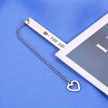 Load image into Gallery viewer, 11 Year Anniversary Bookmark Unique Christmas Gifts for Boyfriend Girlfriend Steel Anniversary for Husband Wife Wedding Anniversary Birthday Gifts for Him Her Valentines Gifts for Women Couple Gifts