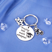 Load image into Gallery viewer, College Graduation Gifts for Her Him 2021 Grad Keychain for College Graduation Gifts for College Students Females High School Graduation Gifts for Seniors Women Teen Boys Girls Enjoy The Next Chapter