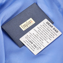 Load image into Gallery viewer, Fathers Day Gifts from Daughter Kids for Dad Engraved Wallet Insert Card Birthday Present for Step Father Figure I Love You Daddy Papa Dad in Law Wedding Thank You Gift Father of The Bride Men Him