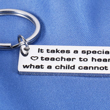 Load image into Gallery viewer, Teacher Appreciation Gifts Autism Keychain for Women Men Autism Awareness Teacher Speech Therapist Thank You Gift for Special Education Teachers for World Autism Awareness Day Month Teacher’s Day