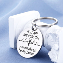 Load image into Gallery viewer, Best Friend Keychain Gift for BFF Sister Besties Teen Girl Women Friendship on Birthday Graduation Christmas You Are My Person Couple Key Charm for Lover Girlfriend Wife