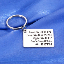 Load image into Gallery viewer, Yellowstone Gifts for Fans Lovers Keychain Yellowstone TV Show Merchandise for Men Best Friends Birthday Gifts for Kids Valentines Gifts for Boyfriend from Girlfriend Keyring Inspired Gift Souvenir