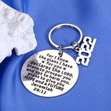 Load image into Gallery viewer, College Graduation Gifts for Her Him Bible Verse Inspirational Keychain High School Senior 2022 Graduates Gifts for Daughter Son Medical Nursing Students Graduation Gifts for Best Friends Teenagers