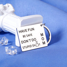 Load image into Gallery viewer, Christmas Gifts for Teenage Girls Boys Funny Don't Do Stupid Keychain Birthday Gifts for Son Adult from Mom Back to School Gifts for Daughter Senior 2022 Mother to Kids Gag Gifts Sweet 16 Present