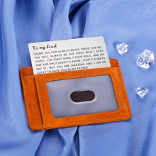 Load image into Gallery viewer, Fathers Birthday Gifts from Daughter Wife Kids to Dad Wallet Insert Card Father’s Day Thank You Present for Daddy Papa Padre Love Note for Father Figure Grandpa Wedding Men Him Husband