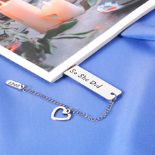 Load image into Gallery viewer, Teen Girl Stocking Stuffers Unique Christmas Gifts for Women Friends Bookmark with Chain Inspirational Book Lovers Gift Ideas for Daughter Birthday Graduation Gifts for Her 2022 Senior Gifts Girls