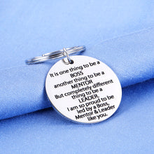 Load image into Gallery viewer, Bosses Day Gift Appreciation Keychains for Mentor Leader Leaving Going Away Supervisor Birthday Colleague Coworker Friends Goodbye Farewell Boss Lady Women Men Thank You Retirement Key Chain Gifts