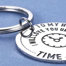 Load image into Gallery viewer, to My Husband Gift Romantic Keychain for Him Men Hubby Fiancé Dad Boyfriend Bf from Her Women Fiancée Wife Girlfriend Gf Birthday Thanksgiving Anniversary Valentines Xmas Wedding Christmas Day