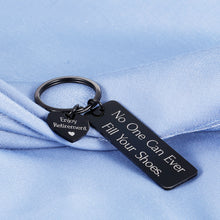Load image into Gallery viewer, Enjoy Retirement Gift Women Men Keychain for Coworker Boss End of Year 2020 Male Female Cute Retired Keyring for Teachers Nurse Best Friend Engraved Meaningful No One Can Ever Fill Your Shoes