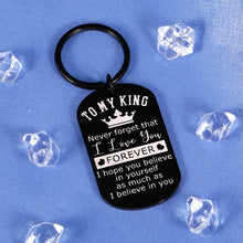 Load image into Gallery viewer, Anniversary Gifts for Husband from Wife Keychain for Boyfriend Gifts from Girlfriend Birthday Gifts for Men Wedding Engagement Gifts for Couples Newlywed Women Her Fiancé Gifts for Him