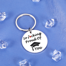 Load image into Gallery viewer, Funny Graduation Gifts for Her Him Class of 2023 Keychain High School College Grad Gifts for Senior Women Men Best Friends Masters Student Graduate Gifts for Son Daughter from Mom Dad Christmas Gifts