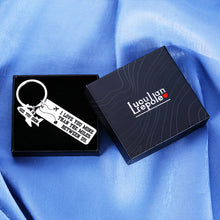 Load image into Gallery viewer, Long Distance Relationship Gifts for Him Her Christmas Valentines Day Keychain for Boyfriend Girlfriend Couple Anniversary Birthday Present I Love You More Than the Miles Between Us Friendship Keyring