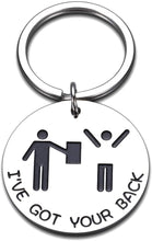 Load image into Gallery viewer, Best Friend Keychains Funny Gifts for BFF Besties Women Men Him Boyfriend I’ve Got Your Back Keychain for Mom Sister Girls Kids Christmas Birthday Valentines Day Graduation Friendship Stick Figures