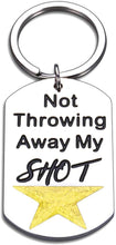 Load image into Gallery viewer, Hamilton Musical Merchandise Inspirational Valentines Fans Gifts Keychain for Teen Girls Not Throwing Away My Shot Broadway Theater Inspired Keychains for Women Men Kids Children Birthday Graduation