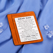 Load image into Gallery viewer, Fathers Day Gifts from Daughter Kids for Dad Engraved Wallet Insert Card Birthday Present for Step Father Figure I Love You Daddy Papa Dad in Law Wedding Thank You Gift Father of The Bride Men Him