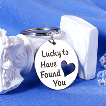 Load image into Gallery viewer, Keychain for Boyfriend Gifts from Girlfriend Valentines Day Gifts for Him Her Couples Gifts for Husband and Wife Christmas Gift Ideas for Women Birthday Gifts for Men Hubby Wifey Gifts Anniversary